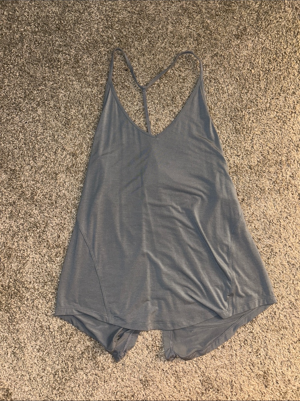 lululemon athletica Slate Blue Strappy V-Neck Tank
